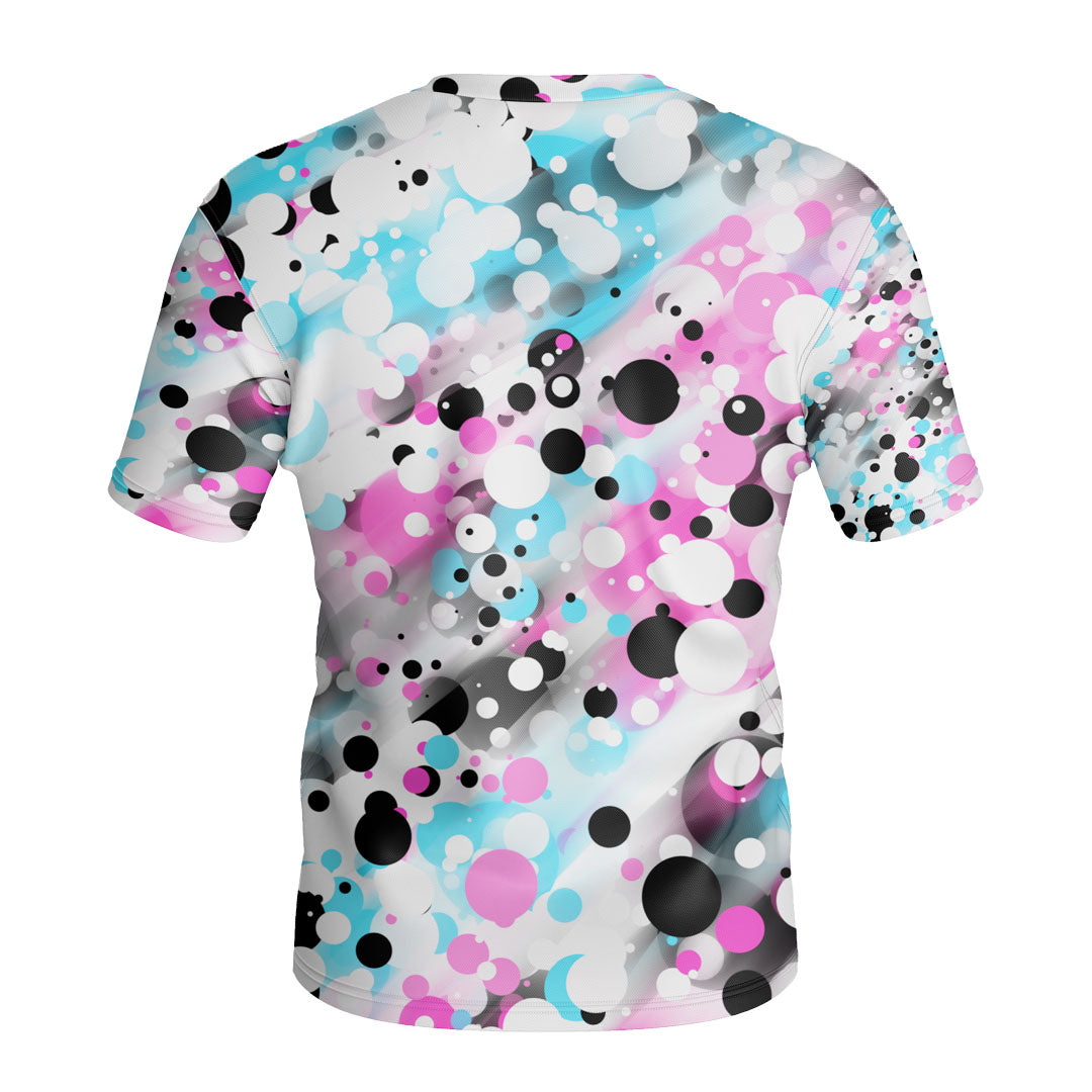 ROUND NECK T-SHIRT COLOURED POLKA WOMEN