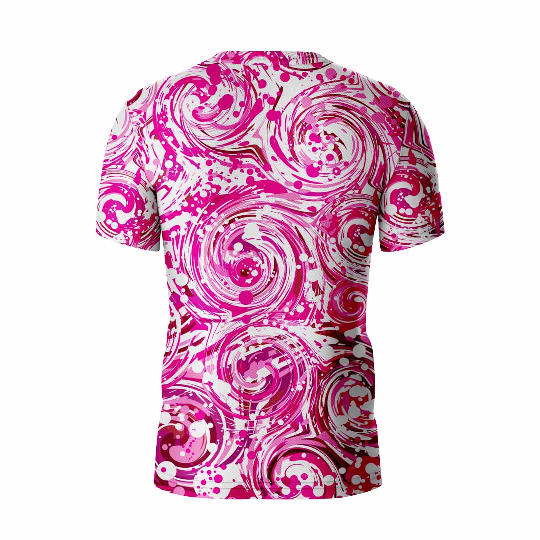 V-NECK T-SHIRT FUCHSIA FRENZY