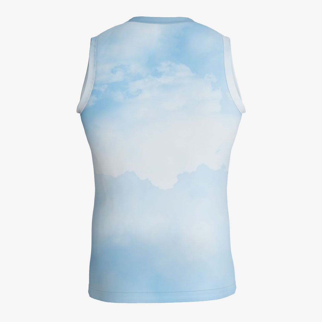 SLEEVELESS T-SHIRT HIGH BLUE