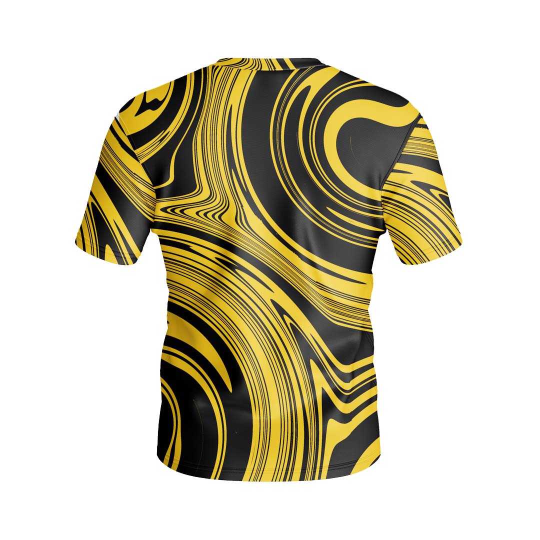 ROUND NECK T-SHIRT LIQUID GOLD