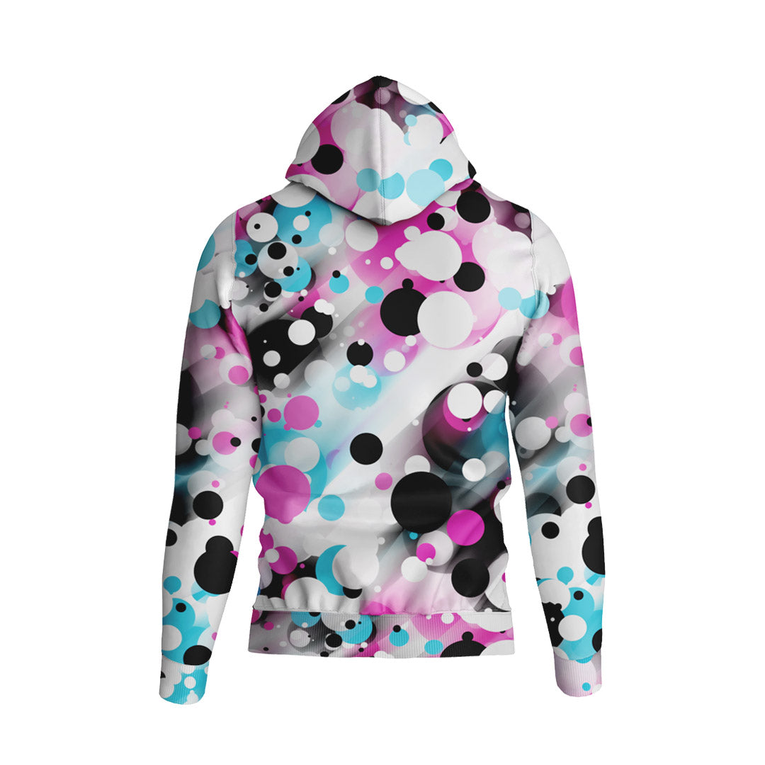 HOODIE COLOURED POLKA