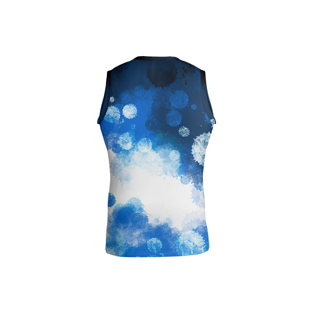 SLEEVELESS T-SHIRT BLUE BEARD