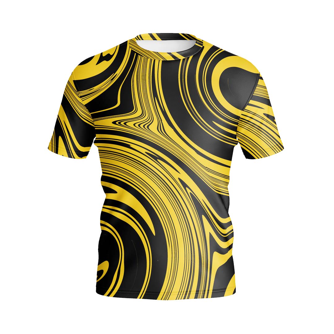 ROUND NECK T-SHIRT LIQUID GOLD