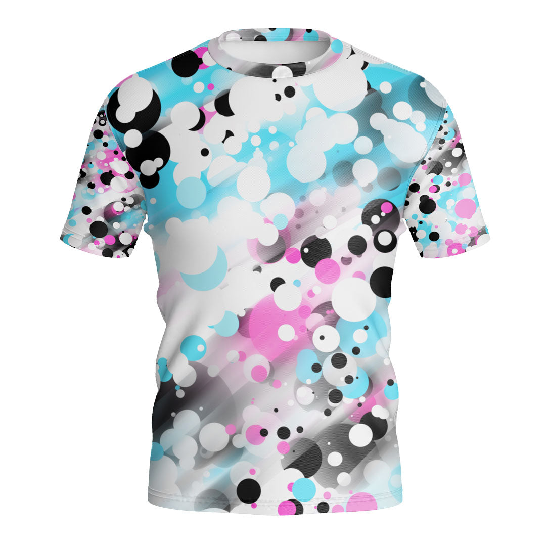 ROUND NECK T-SHIRT COLOURED POLKA WOMEN