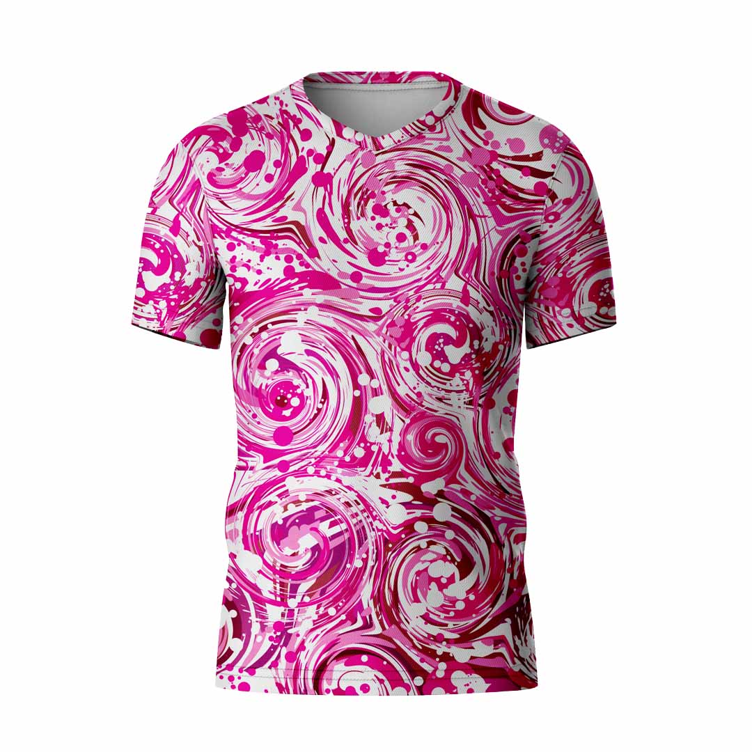 V-NECK T-SHIRT FUCHSIA FRENZY