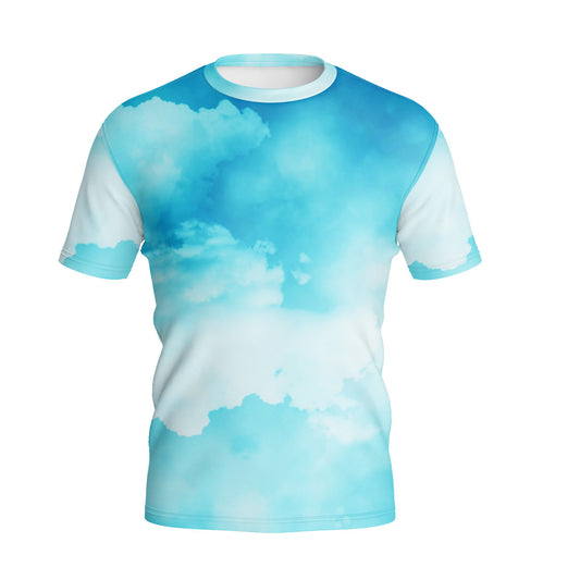 ROUND NECK T-SHIRT TURBO TURQUOISE