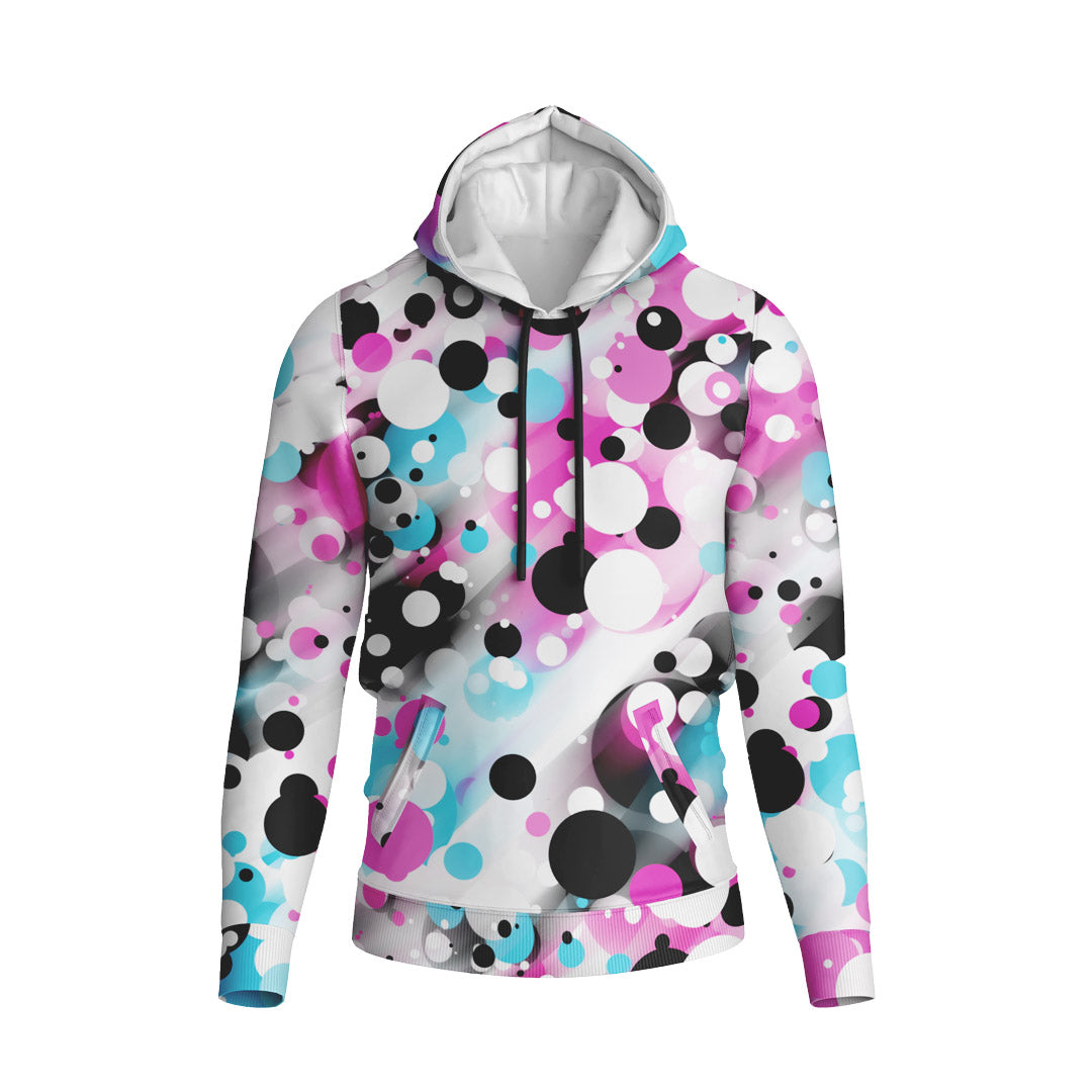 HOODIE COLOURED POLKA