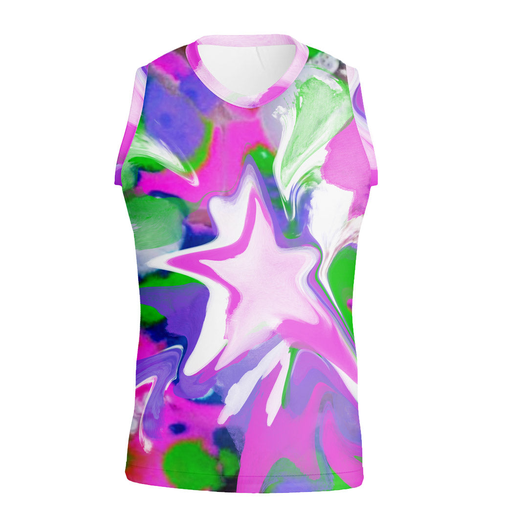 SLEEVELESS T-SHIRT STARBURST