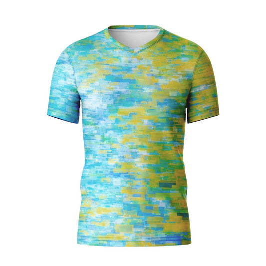 V-NECK T-SHIRT FUSION LINES WOMEN