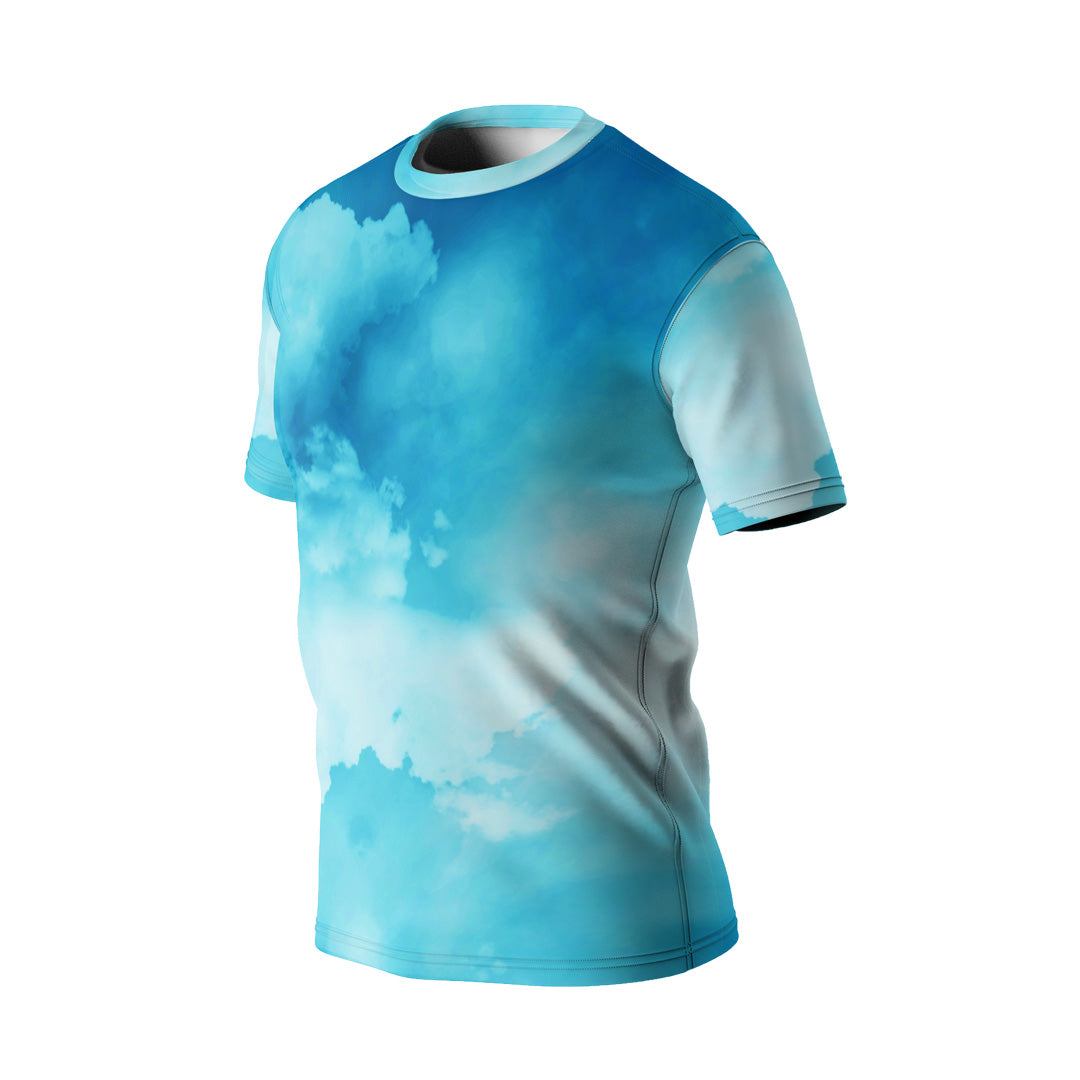 ROUND NECK T-SHIRT TURBO TURQUOISE