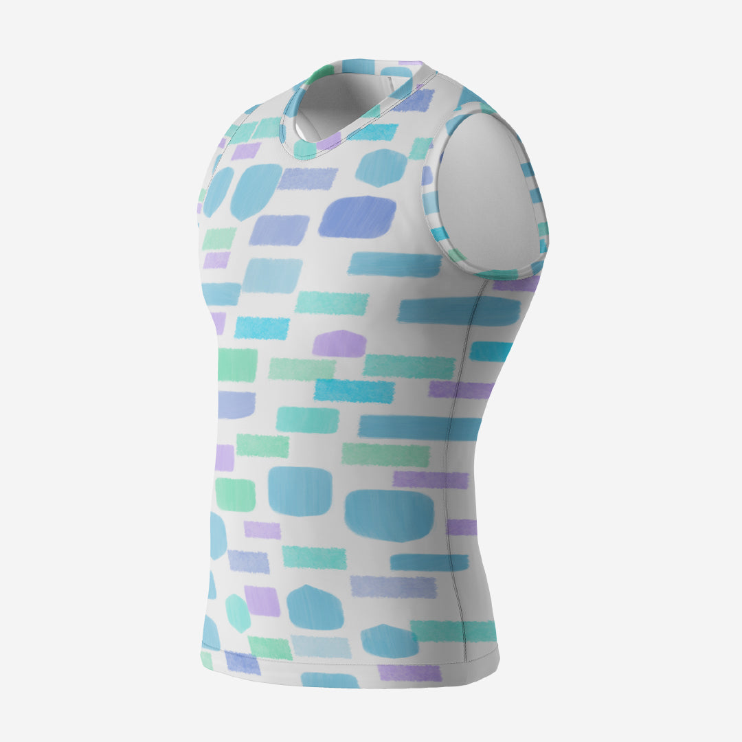 SLEEVELESS T-SHIRT COLOURED BRICKS