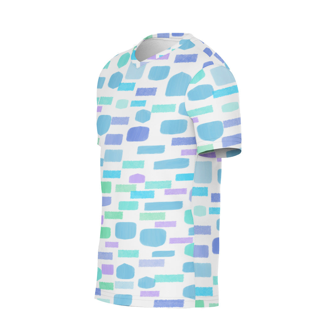 V-NECK T-SHIRT COLOURED BRICKS