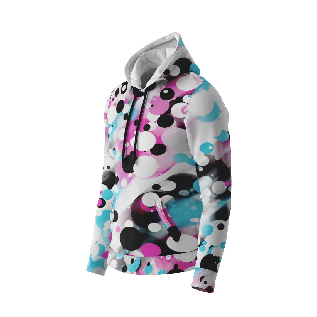 HOODIE COLOURED POLKA