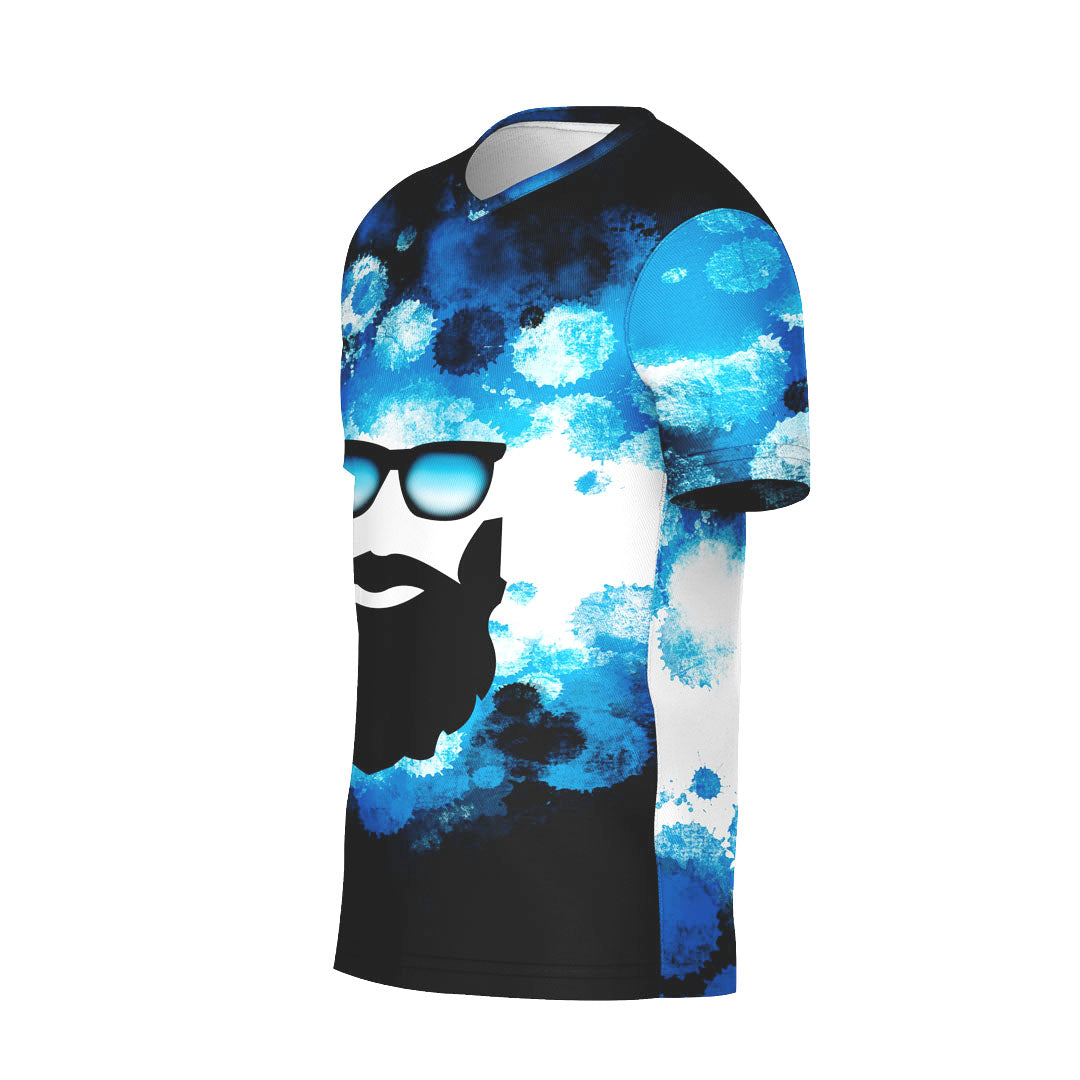 V-NECK T-SHIRT BLUE BEARD WOMEN