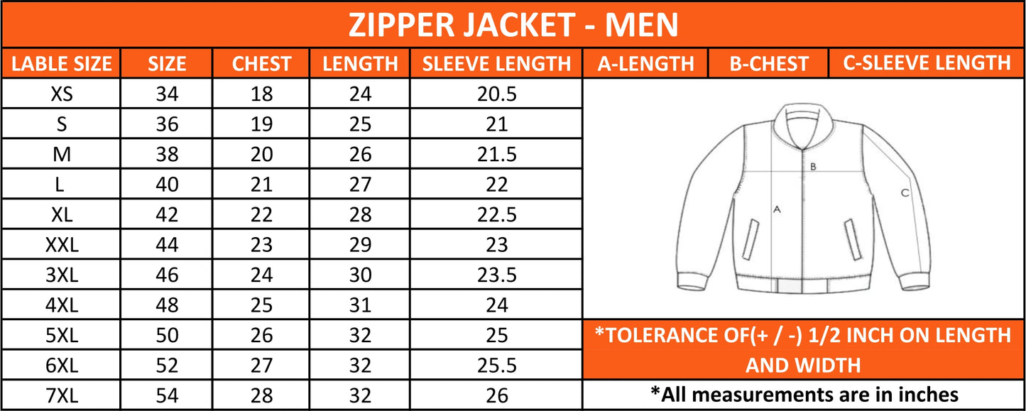 ZIPPER JACKET BLUE BEARD