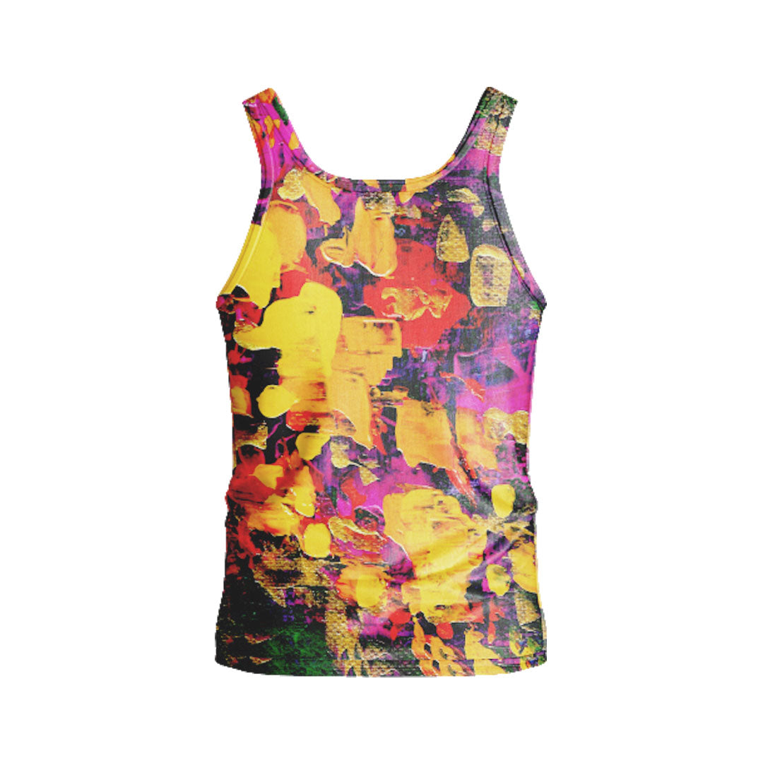 TANK TOP FLOWERS FLAMES