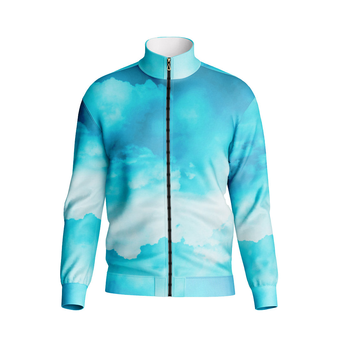 ZIPPER JACKET TURBO TURQUOISE