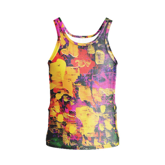 TANK TOP FLOWERS FLAMES