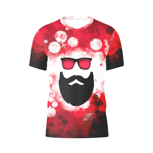 V-NECK T-SHIRT RED BEARD