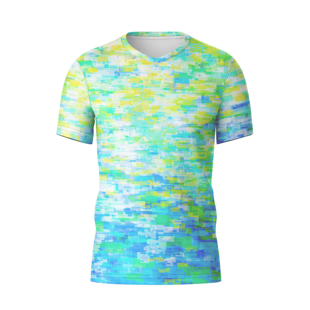 V-NECK T-SHIRT LAKE BLOSSOM