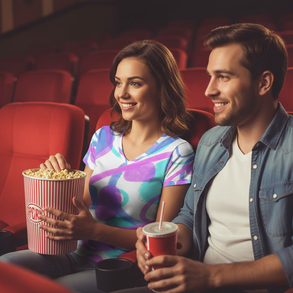 V-NECK T-SHIRT UNPEBELES WOMEN