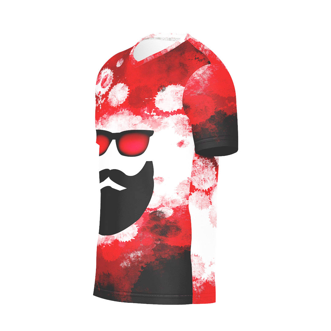 V-NECK T-SHIRT RED BEARD