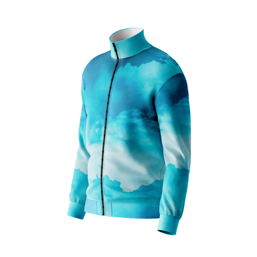 ZIPPER JACKET TURBO TURQUOISE